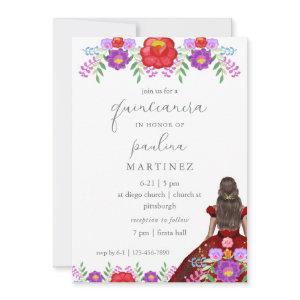 Colorful Floral Fiesta Quinceañera Princess