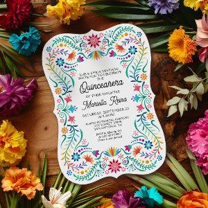 Colorful Floral Quinceanera