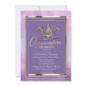 Colorful Masque Holographic Quinceañera