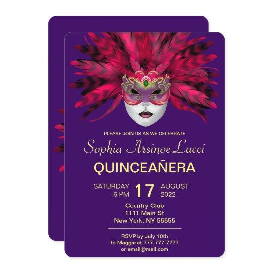 Colorful Masquerade Quinceañera Party