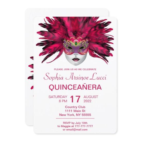 Colorful Masquerade Quinceañera Party