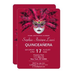Colorful Masquerade Quinceañera Party