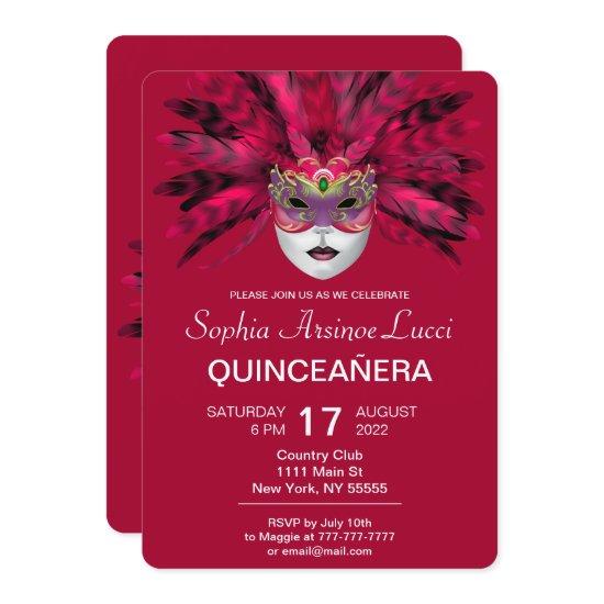 Colorful Masquerade Quinceañera Party