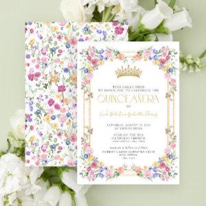Colorful Wildflower Floral Garden Quinceañera