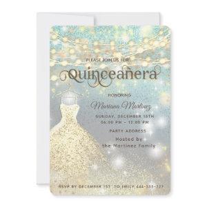 Cool glitter elegant String lights gold sparkle