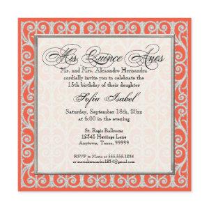 Coral & Silver, Diamonds & Lace, Mis Quince Anos