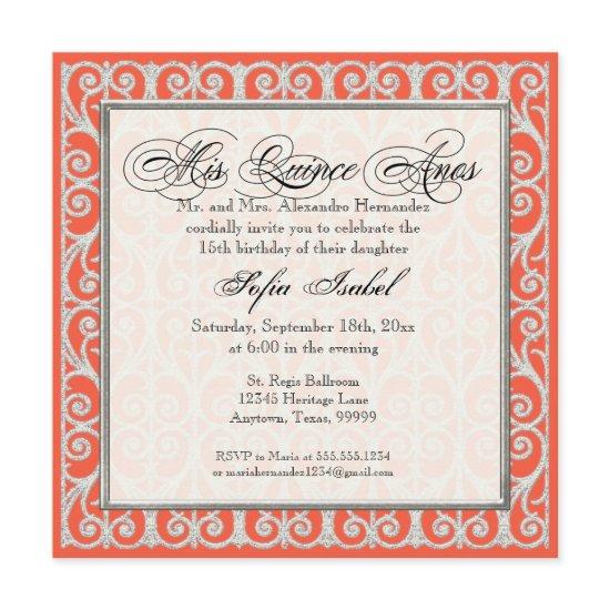 Coral & Silver, Diamonds & Lace, Mis Quince Anos