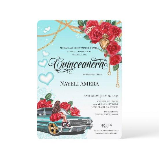 Corazón de Milagros Lowrider Chola Chicana Quince