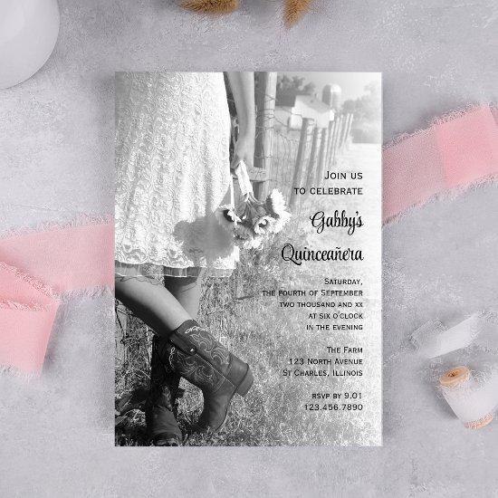 Cowgirl and Sunflowers Country Western Quinceañera