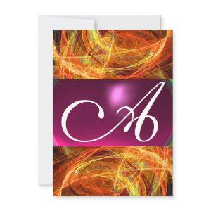 CRAZY PHOTON MONOGRAM  black pink rsvp