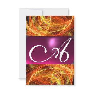CRAZY PHOTON MONOGRAM  black pink rsvp