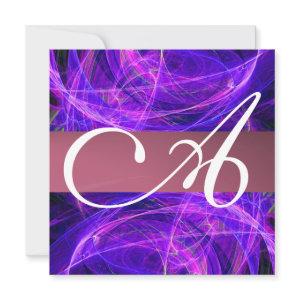 CRAZY PHOTON MONOGRAM purple black