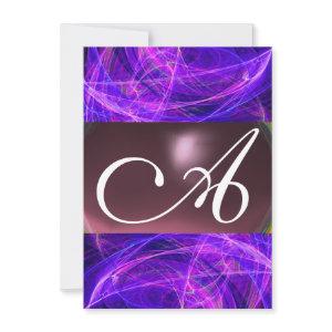 CRAZY PHOTON MONOGRAM purple black  rsvp