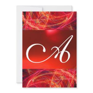 CRAZY PHOTON MONOGRAM red black pink