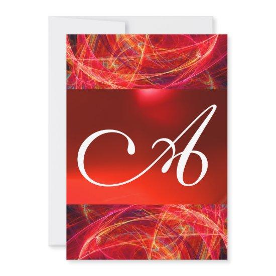 CRAZY PHOTON MONOGRAM red black pink