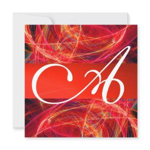 CRAZY PHOTON MONOGRAM red black pink white