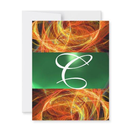 CRAZY PHOTON MONOGRAM yellow emerald green