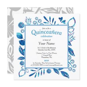 Crystal Blue Quinceañera Square