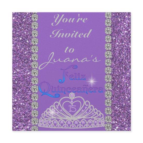 CRYSTALS Quinceanera  PURPLE