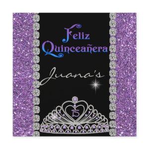 CRYSTALS  QUINCEANERA  PURPLE
