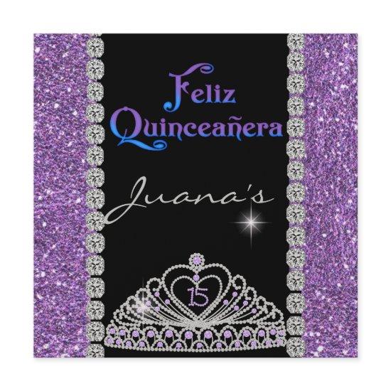 CRYSTALS  QUINCEANERA  PURPLE