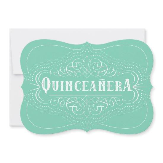 Custom Color Quinceañera South Western Mint Green