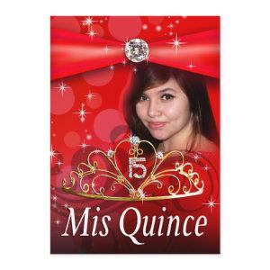 CUSTOM Red Quinceanera 15 Princess Tiara Photo