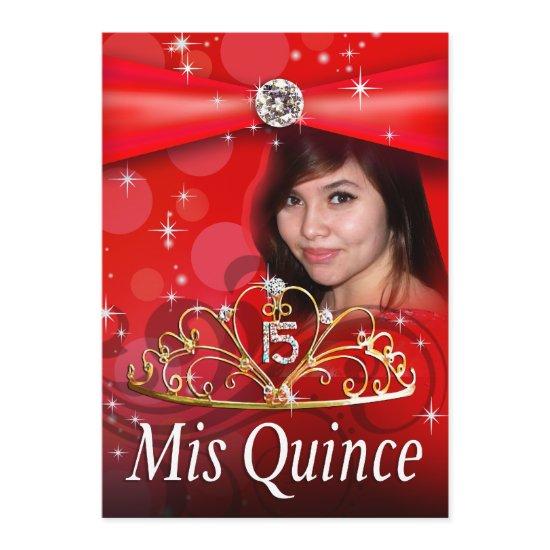 CUSTOM Red Quinceanera 15 Princess Tiara Photo