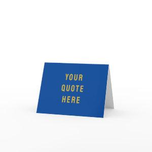Custom Your Quote Here Personalized Text Shower Thank You Card