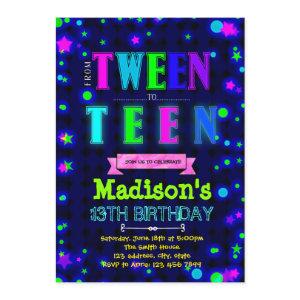 Cute glow tween party birthday