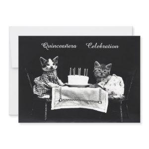 Cute Vintage Kittens Birthday Party