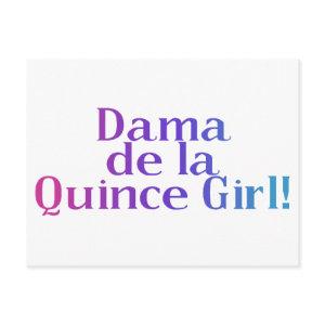Dama de la Quince Girl Postcard