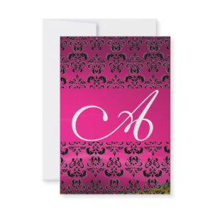 DAMASK GEM MONOGRAM pink rsvp ice