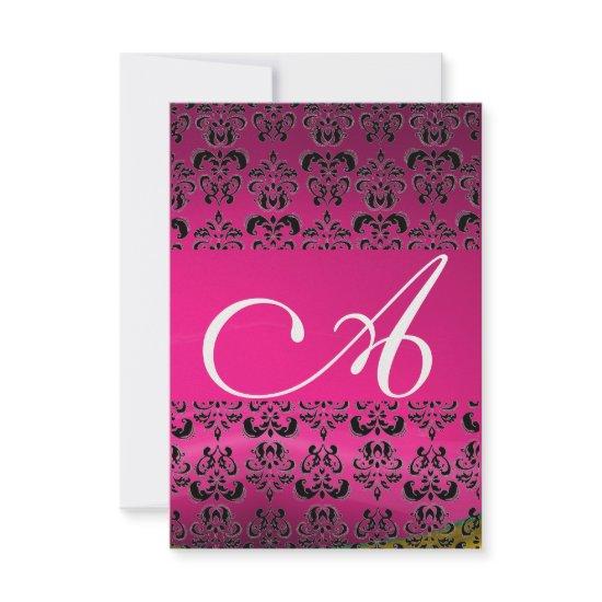 DAMASK GEM MONOGRAM pink rsvp ice