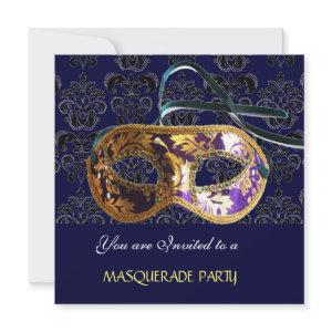 DAMASK MASQUERADE PARTY  blue