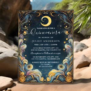 Dark Fun Star Prom Starry Night Sky Quinceanera