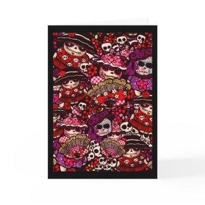 Day of Dead Doodles Dia de los Muertos Card