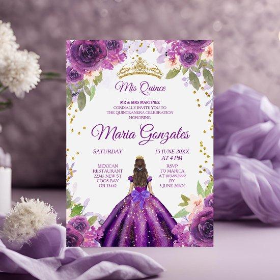 Deep Purple Rose Charra Mis Quince
