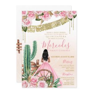 Desert Rose Pink Charro Quinceanera Western Cactus