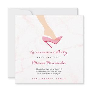 Design Glass Shoe for Quinceañera Party