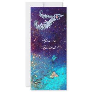 DIAMOND FEATHERS ,blue turquase green sparkles