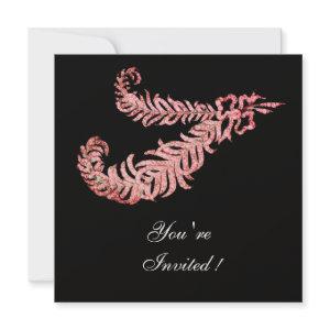 DIAMOND FEATHERS ,Pink Gold Metallic