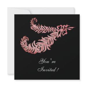 DIAMOND FEATHERS ,Pink Silver Metallic