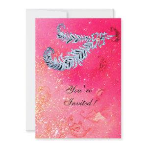 DIAMOND FEATHERS ,pink sparkles