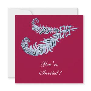 DIAMOND FEATHERS ,red