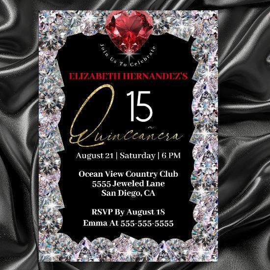 Diamond Glam Quinceanera 15th Birthday