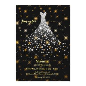 Diamond sparkling gown