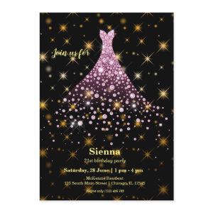 Diamond sparkling gown
