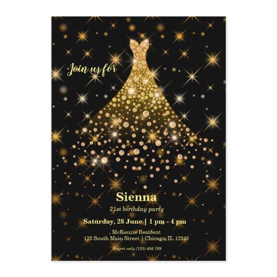 Diamond sparkling gown