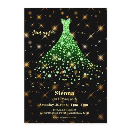 Diamond sparkling gown